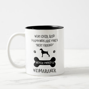 Caneca De Café Em Dois Tons Melhor amigo do Weimaraner