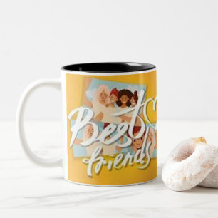 Caneca De Café Em Dois Tons melhor amigo Mug