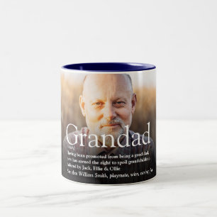 Caneca De Café Em Dois Tons Melhor Avô de Todos os Tempos, Avô, Definição de P