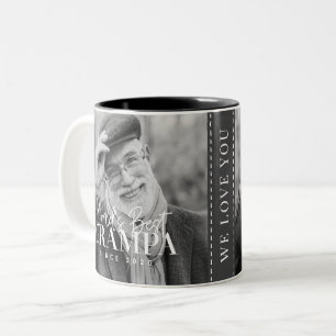 Caneca De Café Em Dois Tons Melhor Avô do Mundo Desde 20XX Foto Moderna Chic