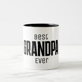 Caneca De Café Em Dois Tons Melhor Avô do Mundo Script Personalizado