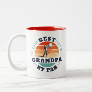 Caneca De Café Em Dois Tons Melhor Avô Por Dia de os pais De Par Pai Personali