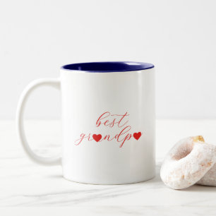 Caneca De Café Em Dois Tons Melhor Avô, Presente do Vovô, Moderno 