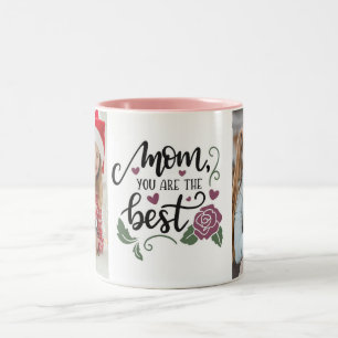 Caneca De Café Em Dois Tons Melhor Babá de Todos os Tempos Colagem de 2 Foto