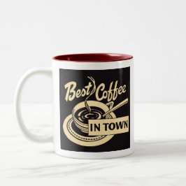 Caneca De Café Em Dois Tons Melhor Café