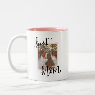 Caneca De Café Em Dois Tons MELHOR caneta personalizada MOM com imagem