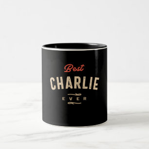 Caneca De Café Em Dois Tons Melhor Charlie Ever Engraçado Nome Charlie
