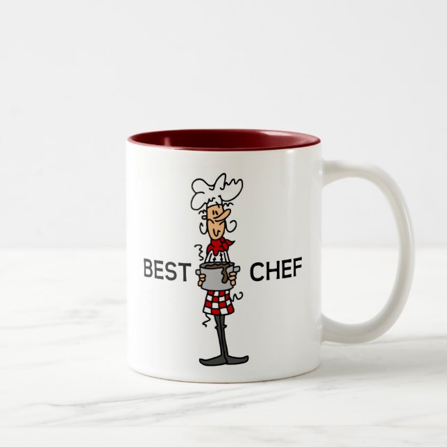 Caneca De Café Em Dois Tons Melhor Chef (Direita)
