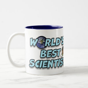 Caneca De Café Em Dois Tons Melhor Cientista do Mundo