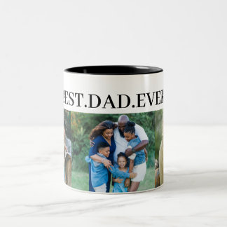 Caneca De Café Em Dois Tons Melhor Colagem de Fotografias Ever 3 De Pai