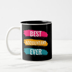 Caneca De Café Em Dois Tons Melhor Contabilista Nunca