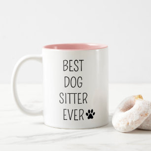 Caneca De Café Em Dois Tons Melhor Cuidador de Cães de Todos os Tempos Cachorr