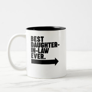 Caneca De Café Em Dois Tons Melhor Filha da Lei Nunca