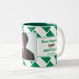 Caneca De Café Em Dois Tons MELHOR Foto do Sinalizador NIGÉRIA Personalizada M