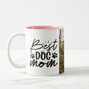 Caneca De Café Em Dois Tons Melhor Foto Personalizada De Cachorro Mãe