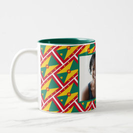 Caneca De Café Em Dois Tons MELHOR Foto Personalizada MOM GRENADIAN