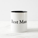 Caneca De Café Em Dois Tons Melhor Homem<br><div class="desc">Melhor Design</div>