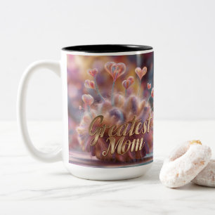 Caneca De Café Em Dois Tons Melhor Mãe 