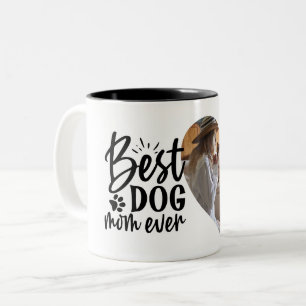 Caneca De Café Em Dois Tons Melhor Mãe De Cachorro Alguma Vez Em Nome Foto Pe