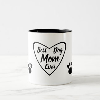 Caneca De Café Em Dois Tons Melhor Mãe De Cachorro Que Já Veio Com Cachorros