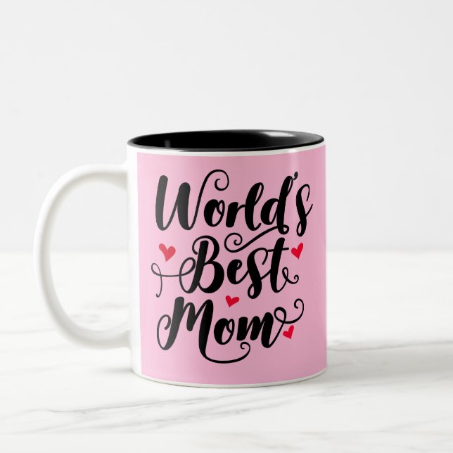 Caneca De Café Em Dois Tons Melhor Mãe do Mundo (Esquerda)