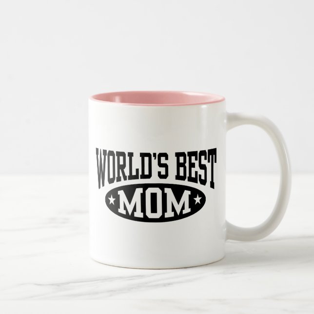 Caneca De Café Em Dois Tons Melhor Mãe do Mundo (Direita)