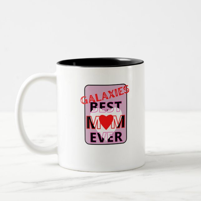 Caneca De Café Em Dois Tons Melhor mãe na galáxia (Esquerda)