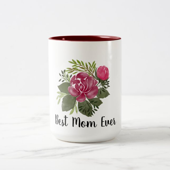 Caneca De Café Em Dois Tons Melhor Mãe Nunca (Centro)