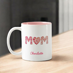 Caneca De Café Em Dois Tons Melhor Mãe Nunca   Dia das Mães Personalizadas