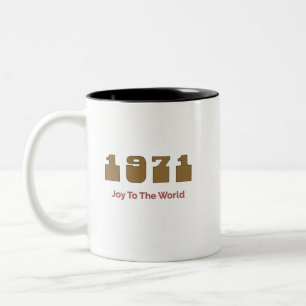 Caneca De Café Em Dois Tons Melhor Música de 1971 Por Ano