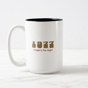 Caneca De Café Em Dois Tons Melhor Música de 1977 por Ano