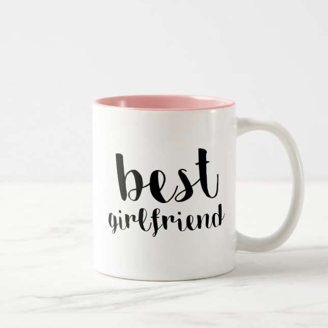 Caneca De Café Em Dois Tons Melhor Namorada (Direita)
