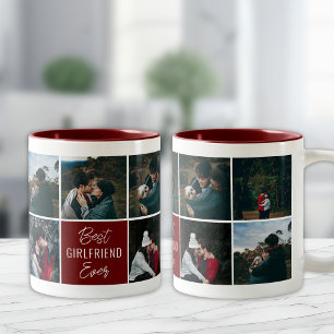 Caneca De Café Em Dois Tons Melhor Namorada já personalizada caneta de café pe