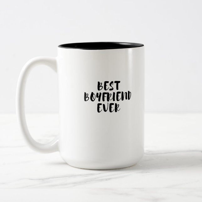 Caneca De Café Em Dois Tons Melhor namorado (Esquerda)