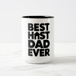 Caneca De Café Em Dois Tons Melhor Pai Anfitrião