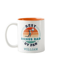 Melhor Pai De Bônus Por Par Retro Stepdad Aniversá