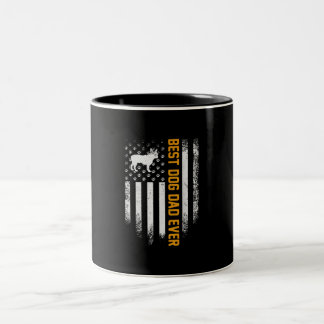 Caneca De Café Em Dois Tons Melhor Pai De Buldogue Francês Para Cão Pai