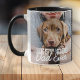 Caneca De Café Em Dois Tons Melhor Pai de Cachorro Alguma Vez Personalizado Fo (Criador carregado)