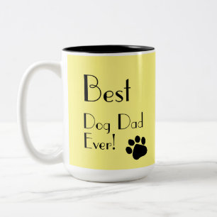 Caneca De Café Em Dois Tons Melhor Pai De Cão