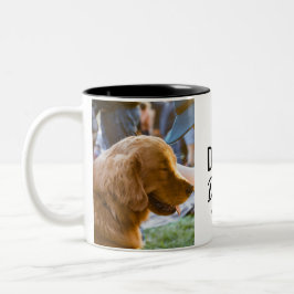 Caneca De Café Em Dois Tons Melhor Pai De Cão Oferece Mug De Café De Dois Tons