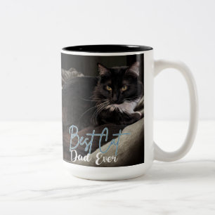 Caneca De Café Em Dois Tons Melhor Pai de Gato de Todos