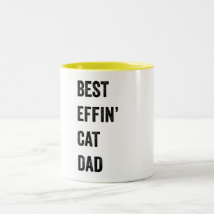 Caneca De Café Em Dois Tons Melhor Pai de Gato Effin