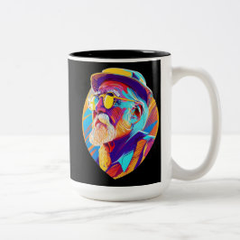 Caneca De Café Em Dois Tons Melhor Pai de sempre - Presente personalizado para