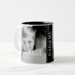 Caneca De Café Em Dois Tons Melhor Pai de Todos Foto Moderna Clássica Simples 