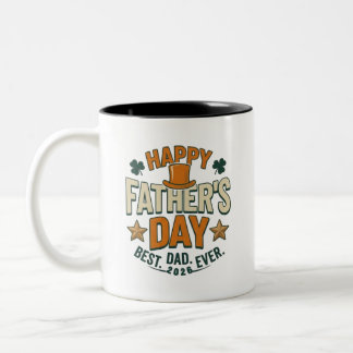 Caneca De Café Em Dois Tons Melhor Pai de Todos os Tempos 2026 Feliz Dia dos P