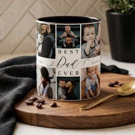 Caneca De Café Em Dois Tons Melhor Pai de Todos os Tempos | Dia dos Pais 8 Col