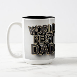 Caneca De Café Em Dois Tons Melhor Pai do Mundo