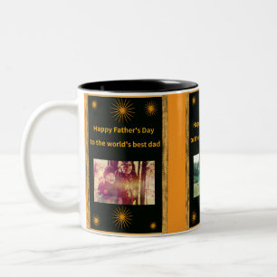 Caneca De Café Em Dois Tons Melhor Pai do mundo do dia de os pais