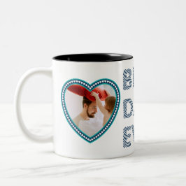 Caneca De Café Em Dois Tons Melhor Pai do Mundo, Feliz 1º Dia dos Pais