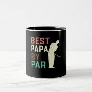 Caneca De Café Em Dois Tons Melhor Papa Por Presente De Golfe Para Dia de os p